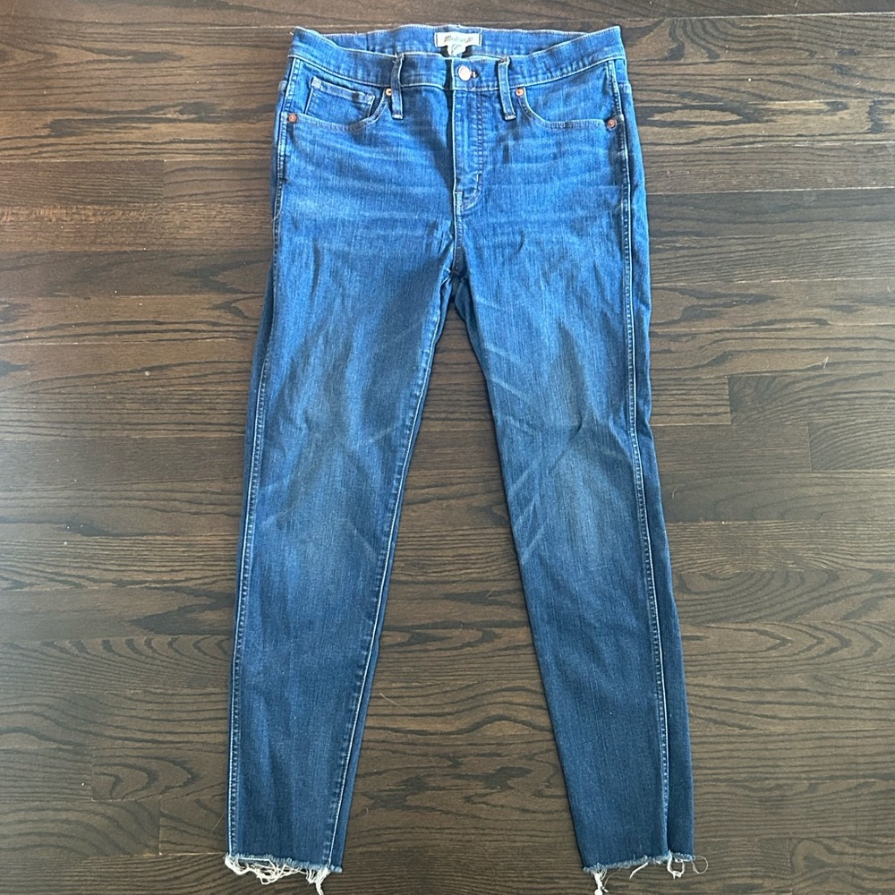 Madewell Ankle Cropped Blue Jeans